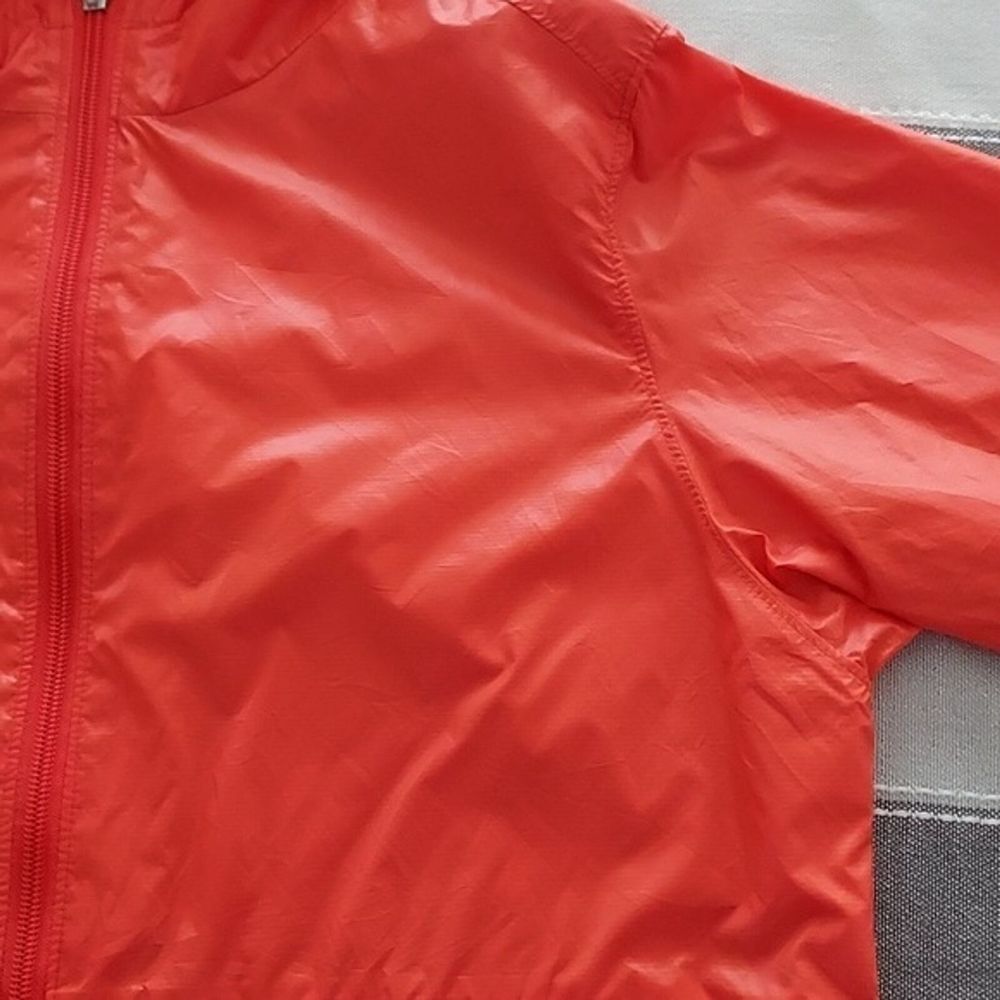Hanna Andersson Unisex Youth Burnt Orange Windbreaker Hooded Jacket Size 160 12 - Picture 6 of 14